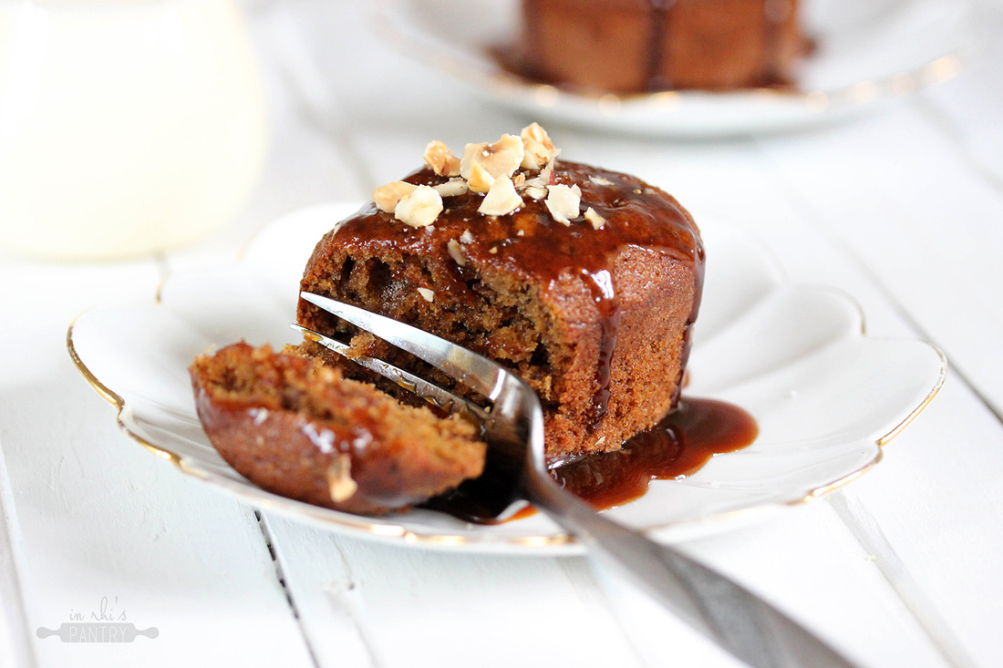 Healthy sticky date pudding
